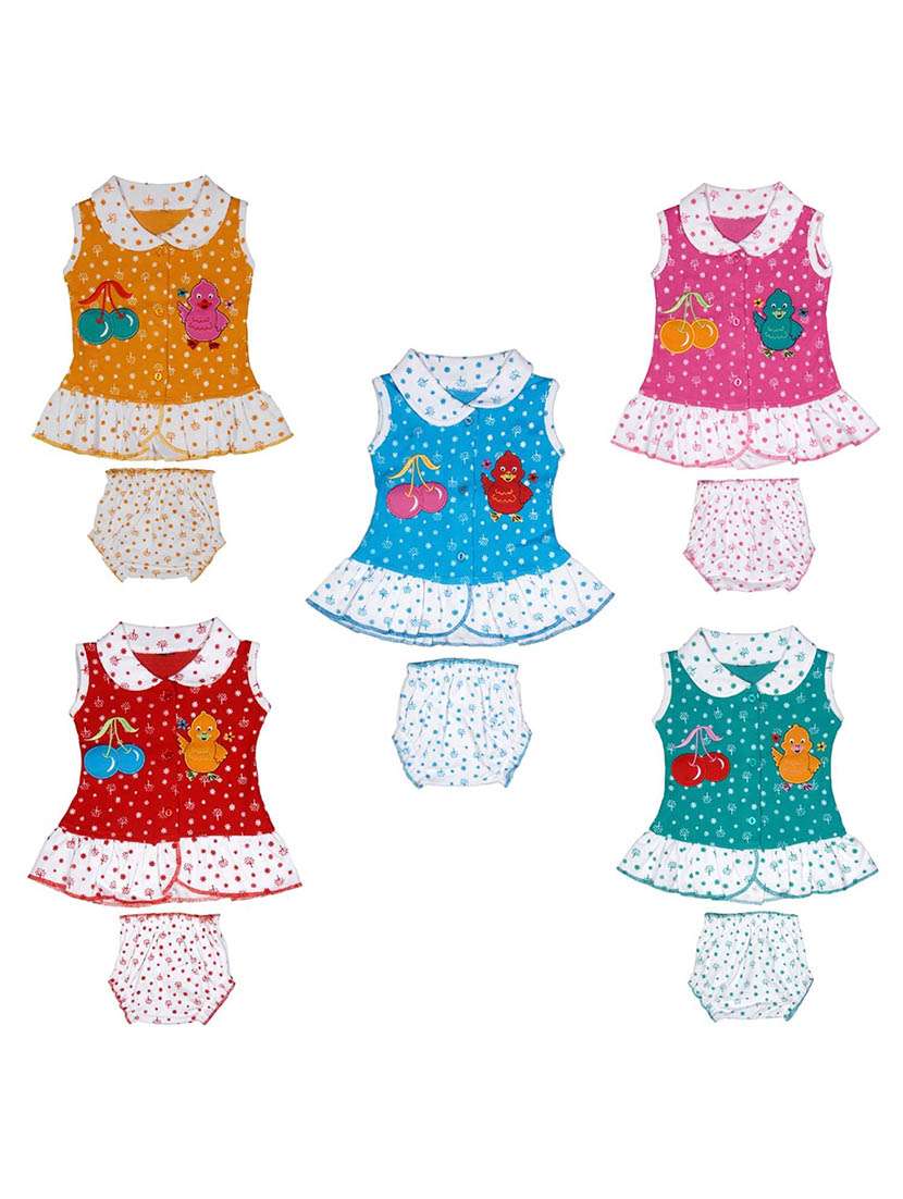 girls printed frock & bloomer combo - 21683518 - Zoom Image - 0
