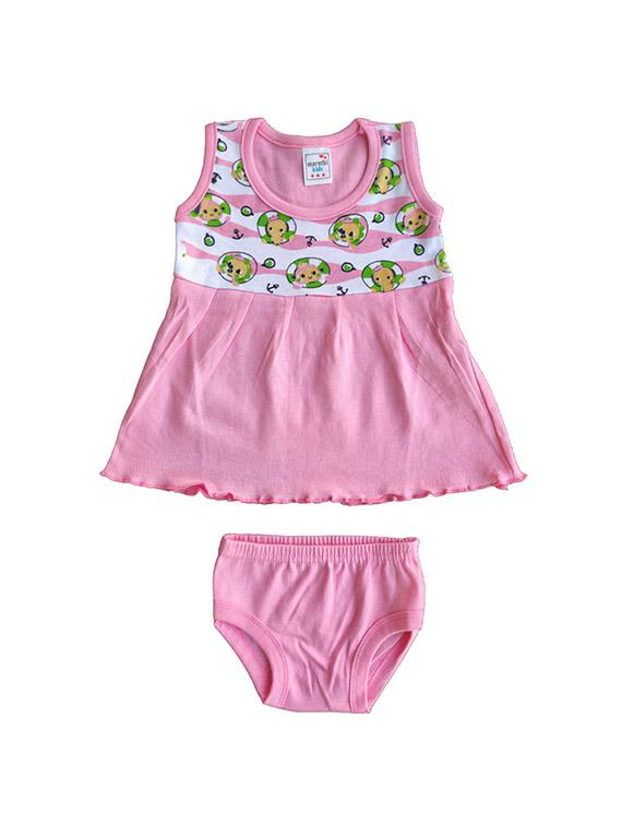 girls printed frock & bloomer combo - 21683521 -  Standard Image - 1