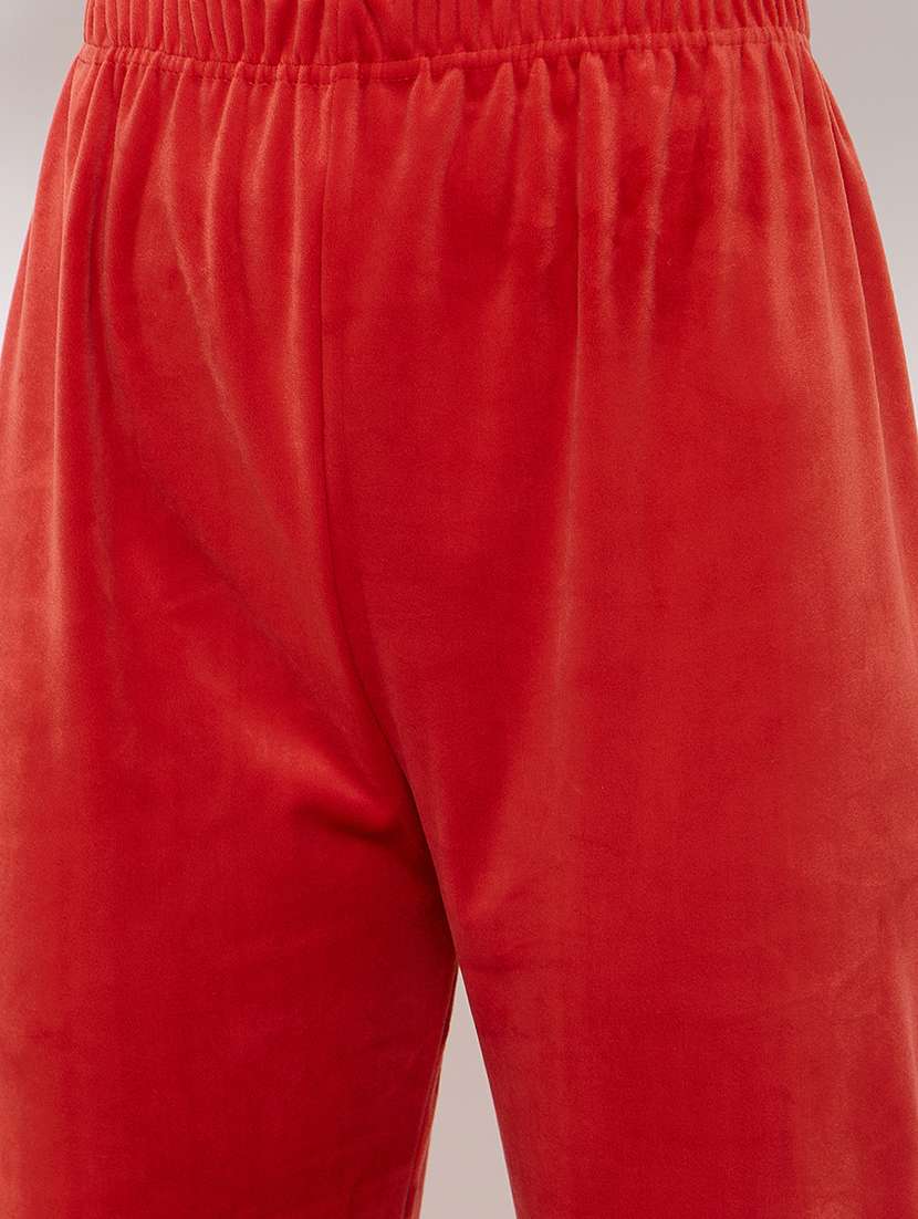 women solid hooded nightwear pyjama set - 21683541 -  Standard Image - 6