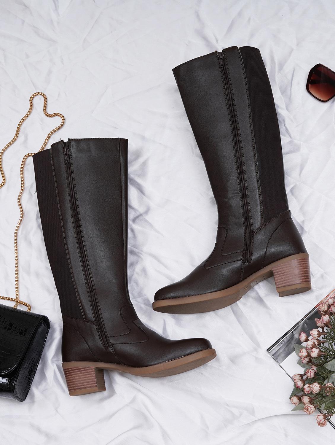women brown calf length boot - 21683593 - Zoom Image - 0