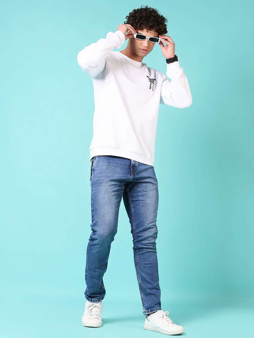 men back print long sleeve sweatshirt - 21683912 -  Standard Image - 4