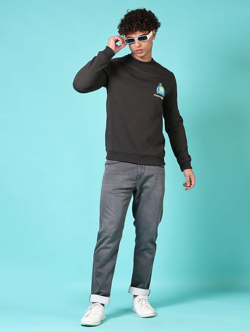 men long sleeves front & back print sweatshirt - 21683950 - Standard Image - 4