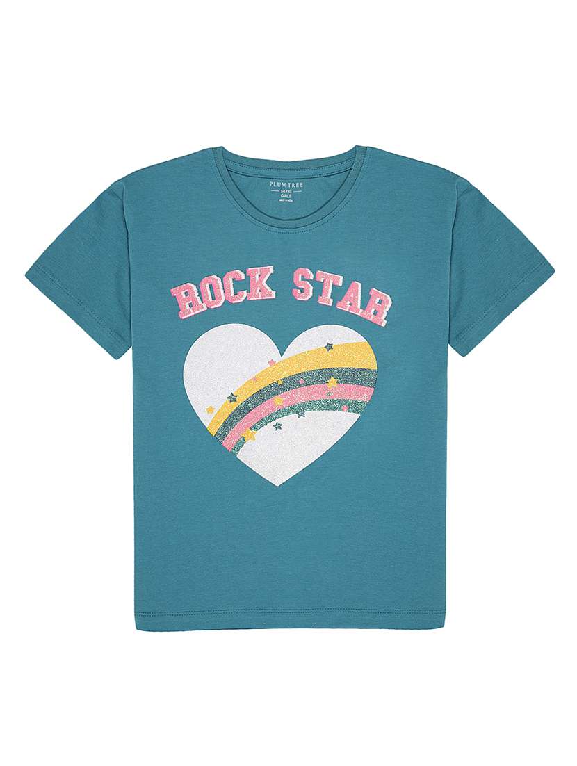 girls pack of 2 printed tees - 21684721 -  Standard Image - 1