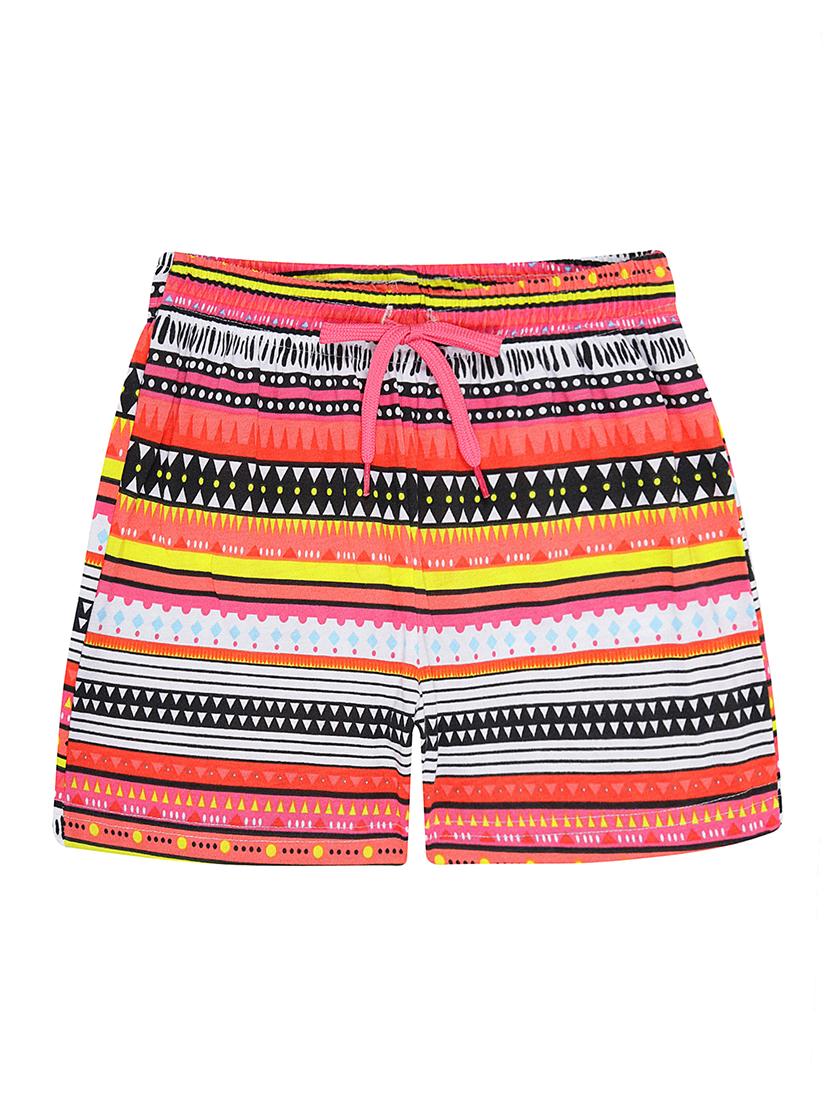 girls pack of 2 printed shorts - 21684724 - Standard Image - 1