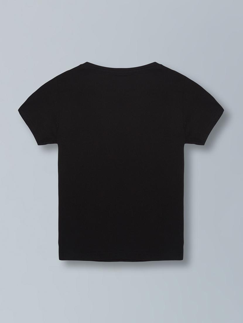 black cotton tshirt - 21684779 - Standard Image - 4