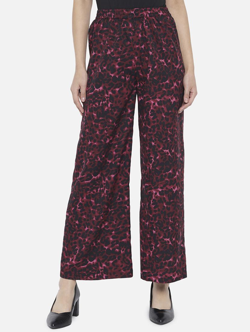 women printed mid rise straight palazzo - 21684839 - Zoom Image - 0