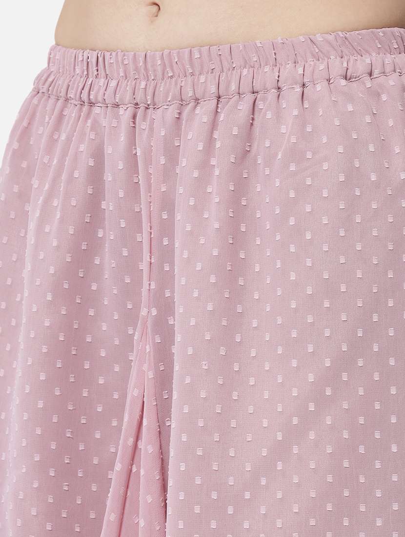 women solid mid rise flared palazzo - 21684848 -  Standard Image - 4