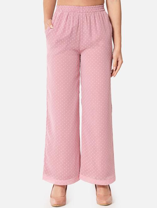 women self designed mid rise straight palazzo - 21684857 -  Standard Image - 0