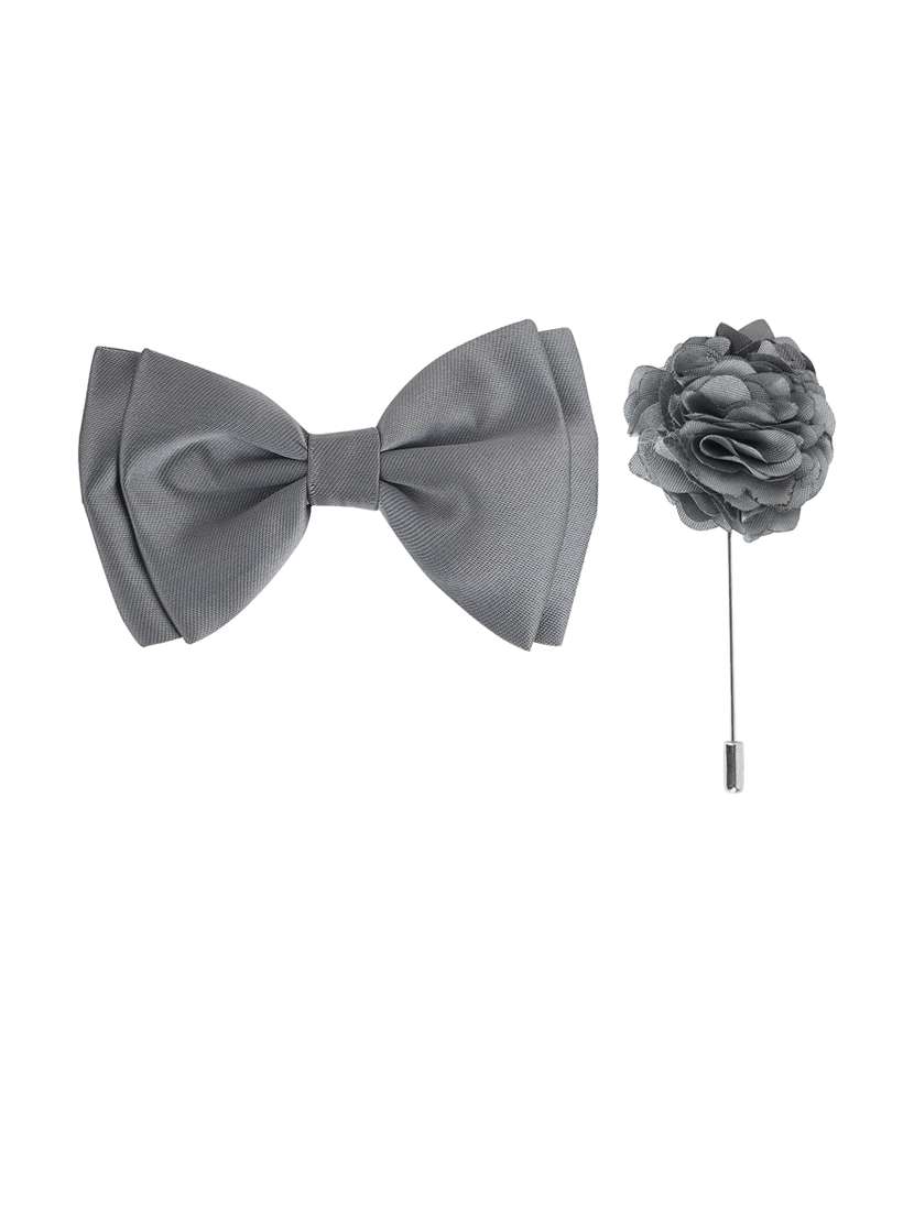 men elegant accessory set of bow tie & lapel pin combo - 21684925 - Standard Image - 1