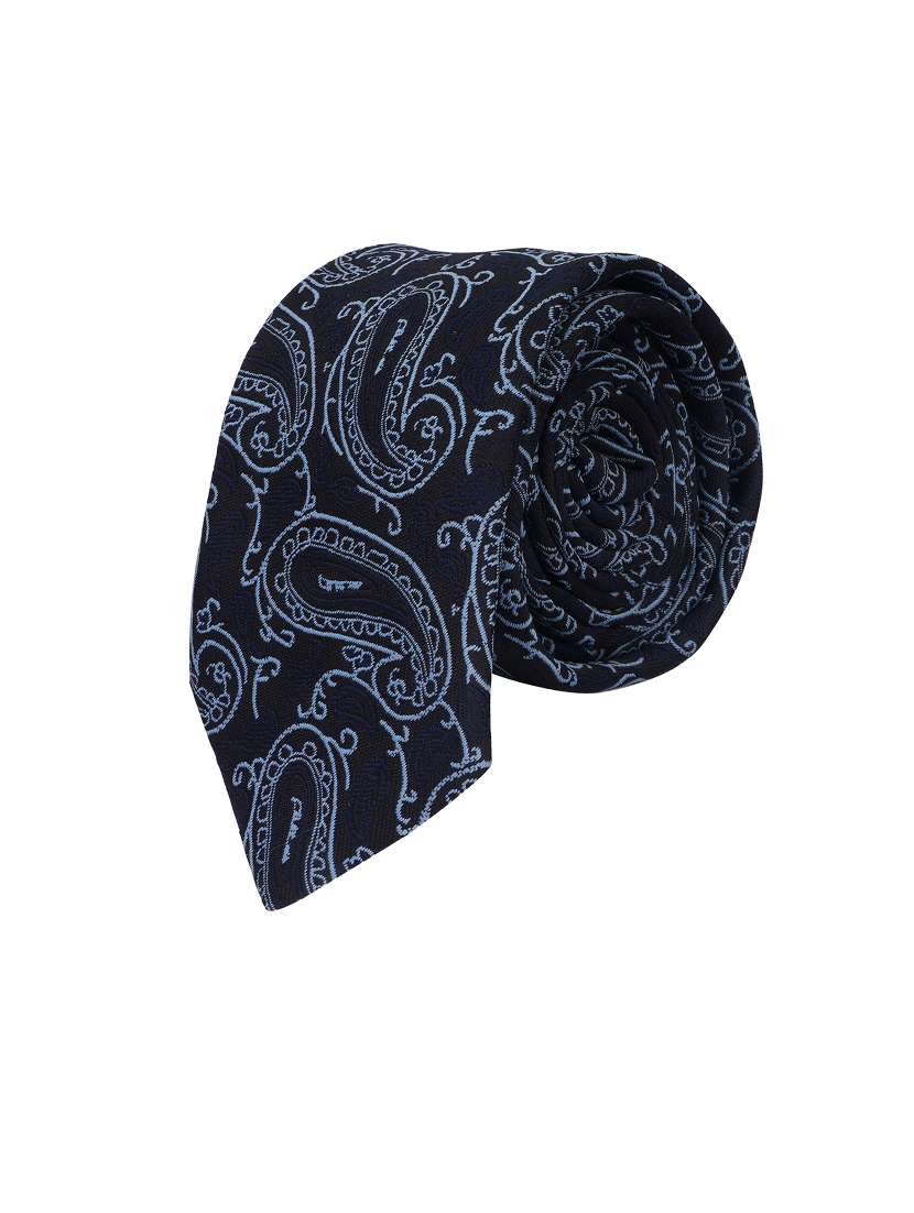 men elegant self-textured tie with pocket - 21684936 - Standard Image - 1