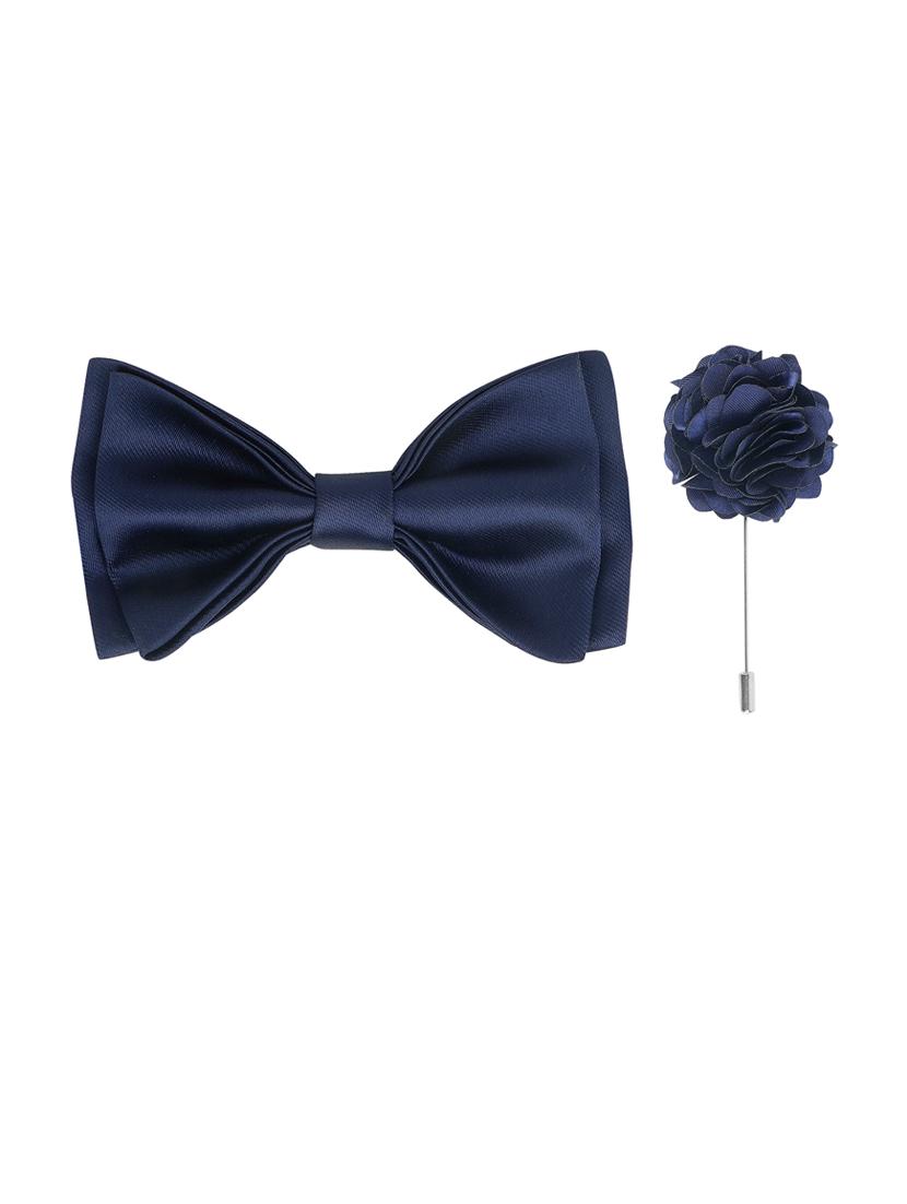 men elegant accessory set of bow tie & lapel pin combo - 21684941 - Standard Image - 1