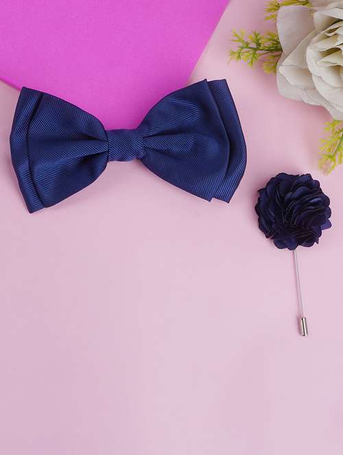 men elegant accessory set of bow tie & lapel pin combo - 21684947 -  Standard Image - 0