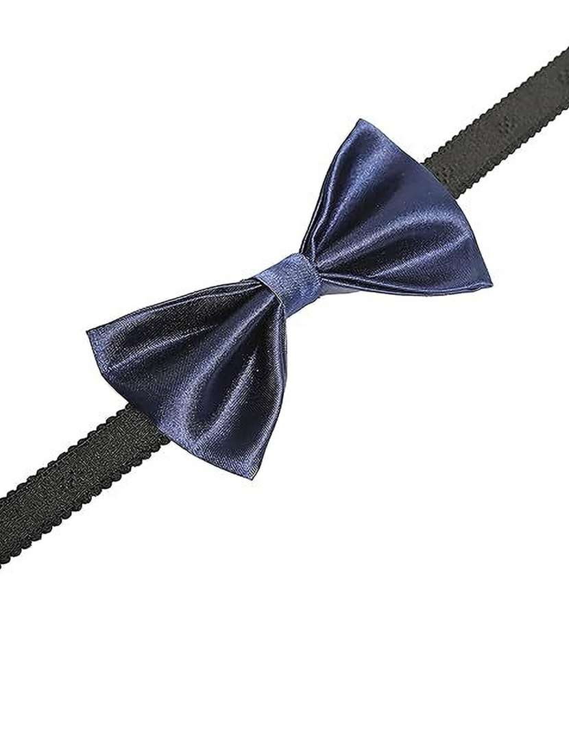 men solid pre-tied bow combo - 21685028 - Standard Image - 1