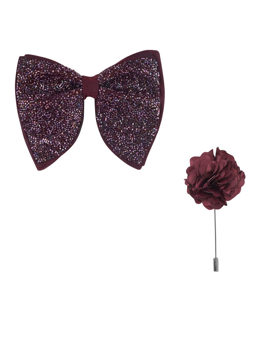 men self textured pre-tied bow - 21685034 - Standard Image - 1