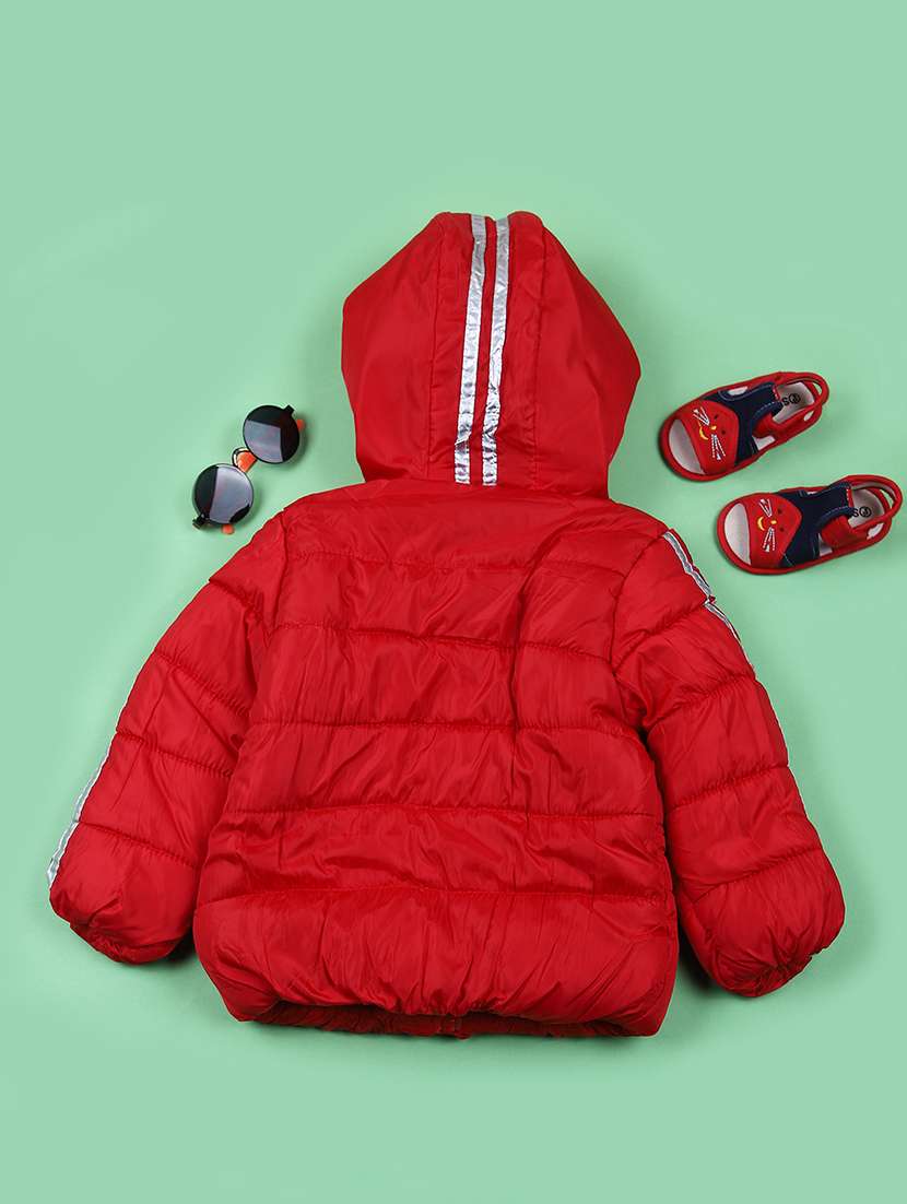 boys long sleeve hooded quilted jacket - 21685305 -  Standard Image - 1