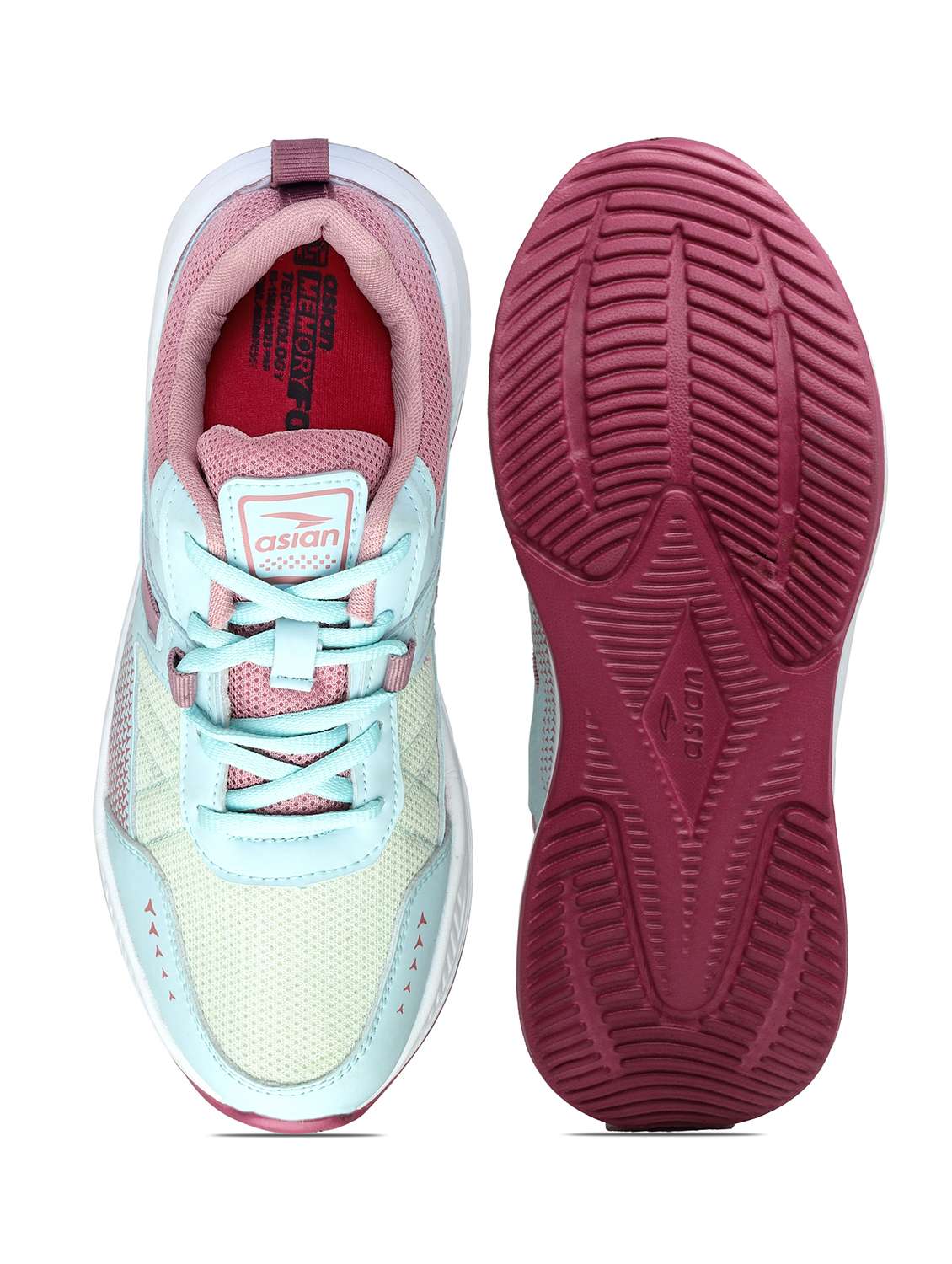 women mauve lace-up sports shoes - 21685419 -  Standard Image - 4