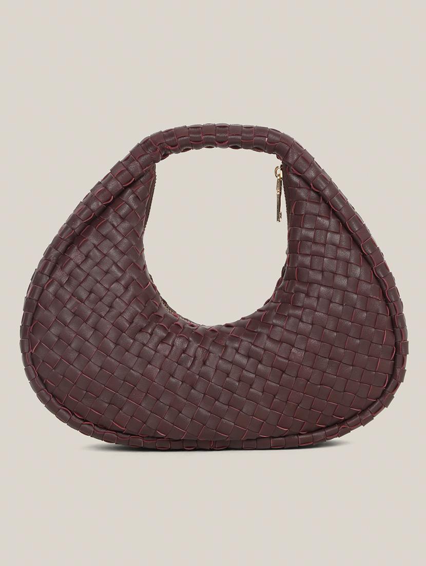women textured leather handbag - 21685466 - Standard Image - 1