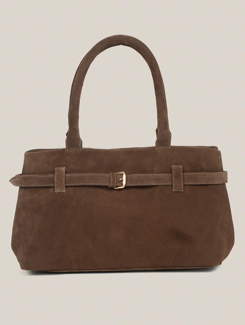 women solid leather handbag