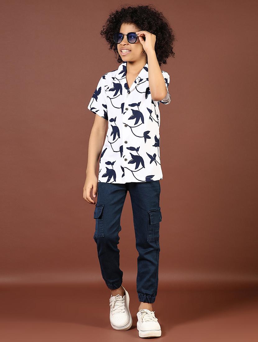 boys printed cuban collared short sleeve shirt - 21685613 - Standard Image - 4