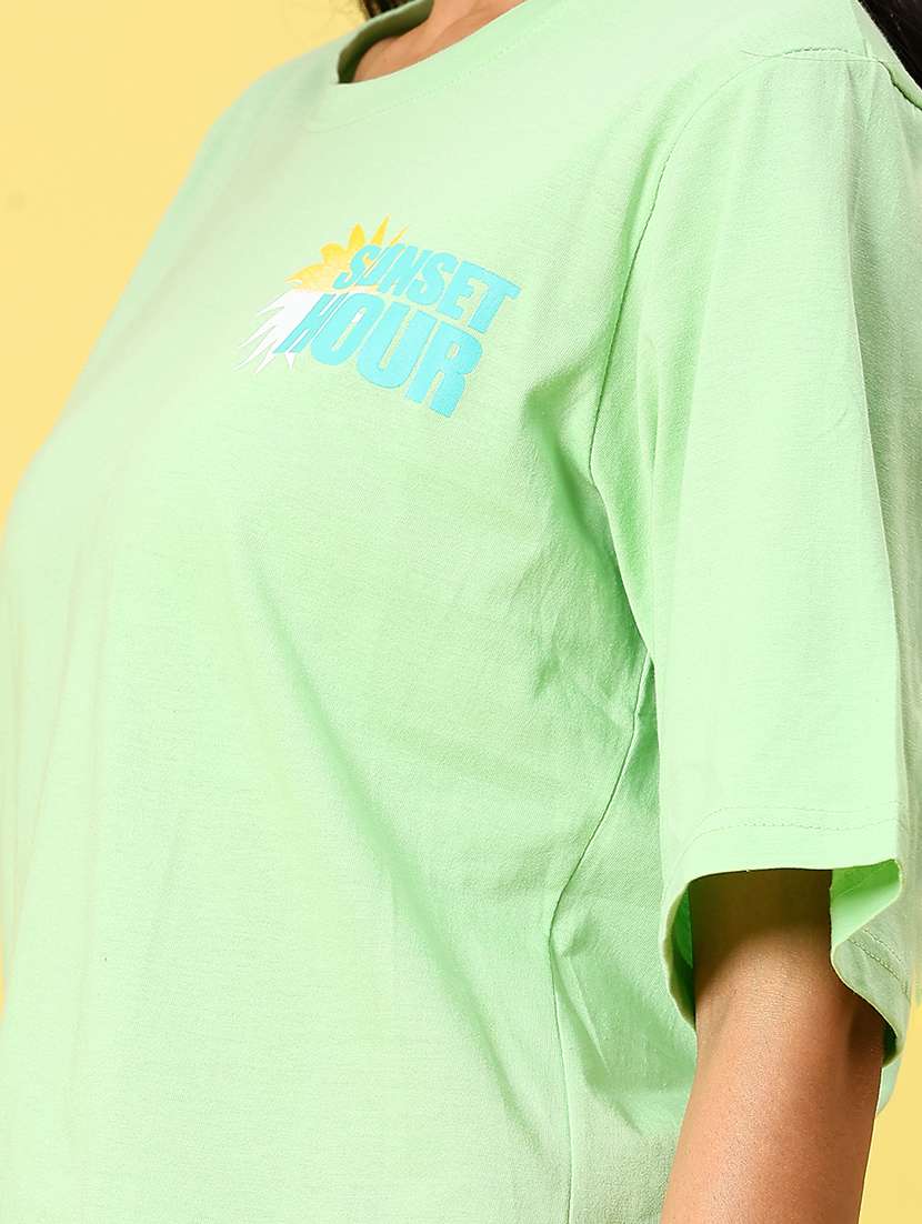 women printed short sleeve loose fit t-shirt - 21685652 -  Standard Image - 4