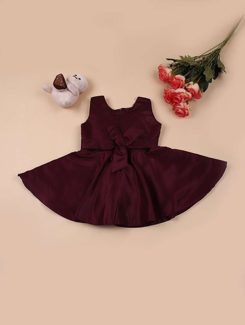 girls embroidered detailed sleeveless frock - 21685657 -  Standard Image - 1