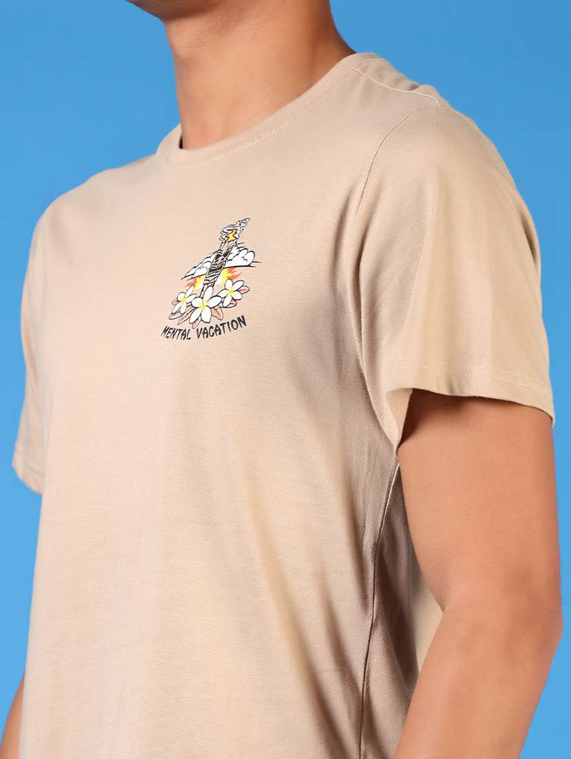 men printed short sleeves t-shirt - 21685676 - Standard Image - 4