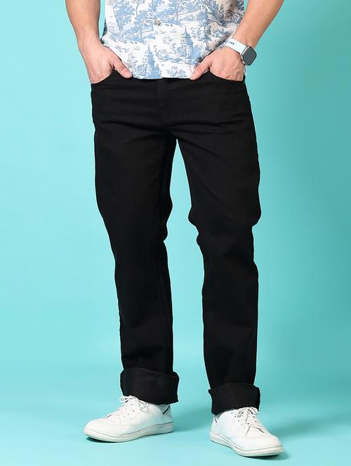men mid rise plain slim fit jeans - 21685728 -  Standard Image - 0
