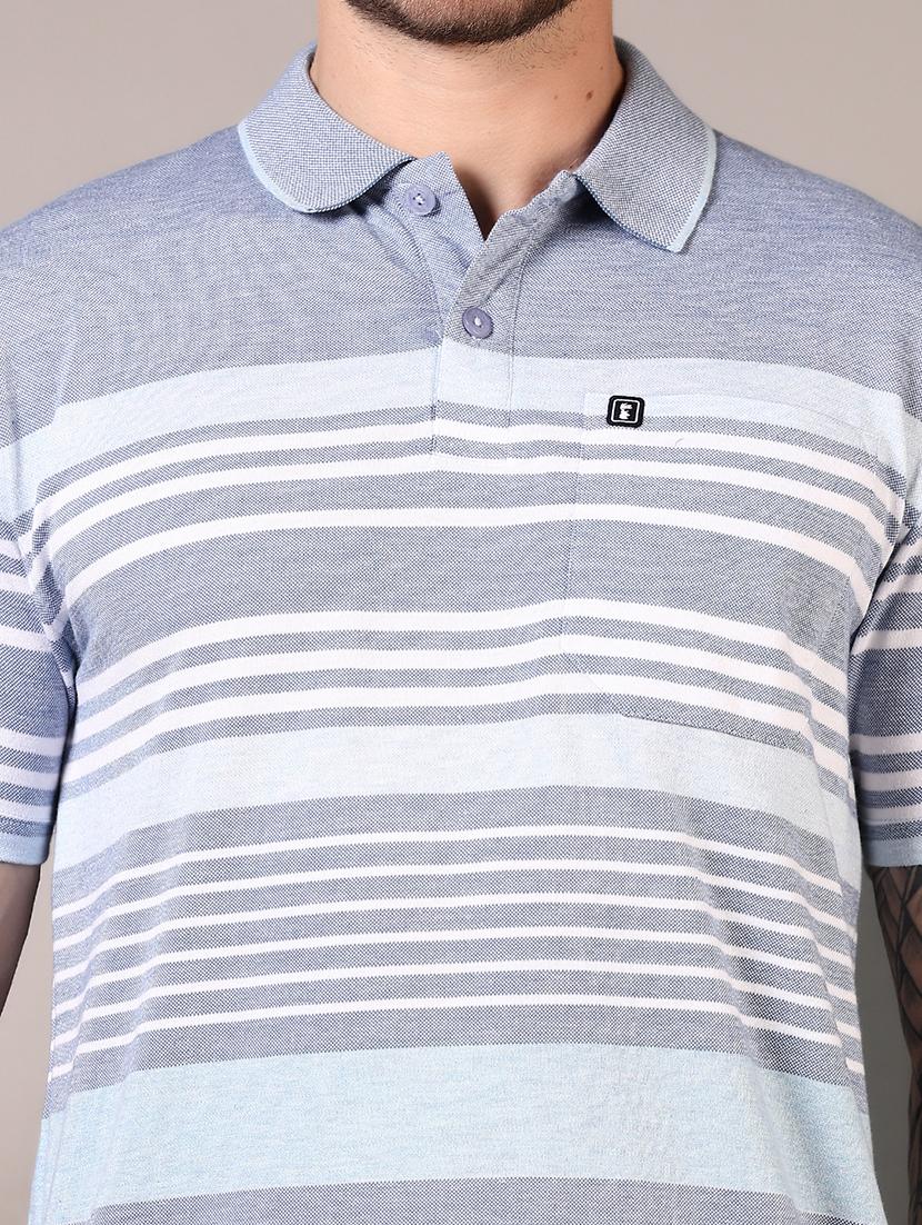 men striped short sleeve regular fit polo t-shirt - 21685767 - Standard Image - 4