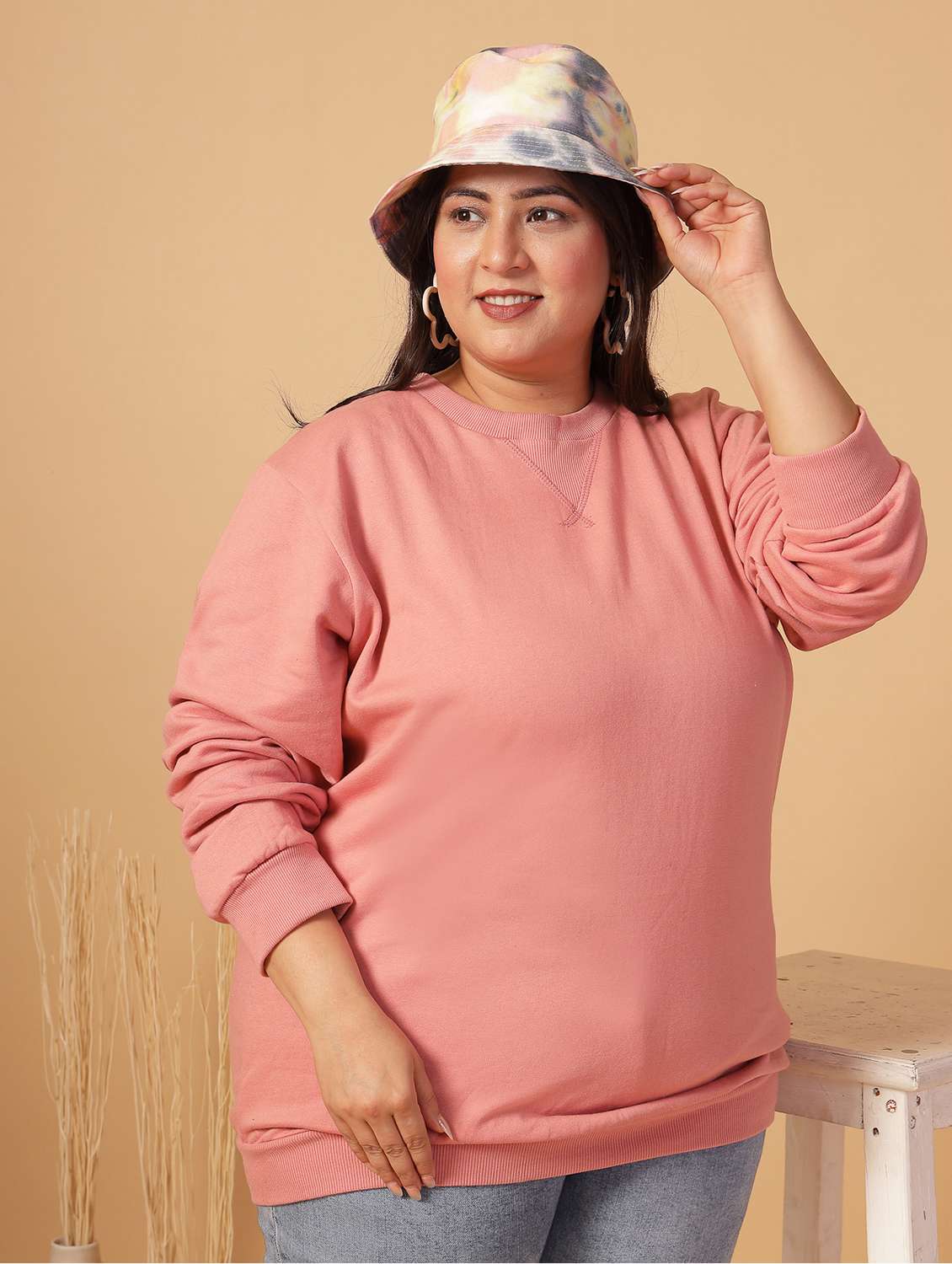 women plus size long sleeves sweatshirt