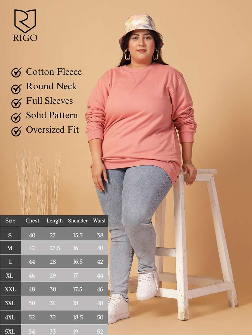 women plus size long sleeves sweatshirt - 21686018 -  Standard Image - 4