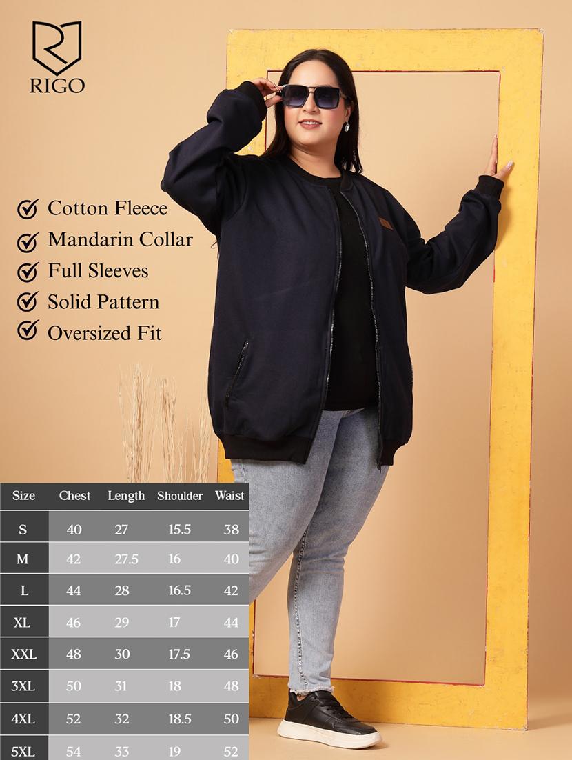 women plus size solid long sleeves jacket - 21686029 - Standard Image - 4
