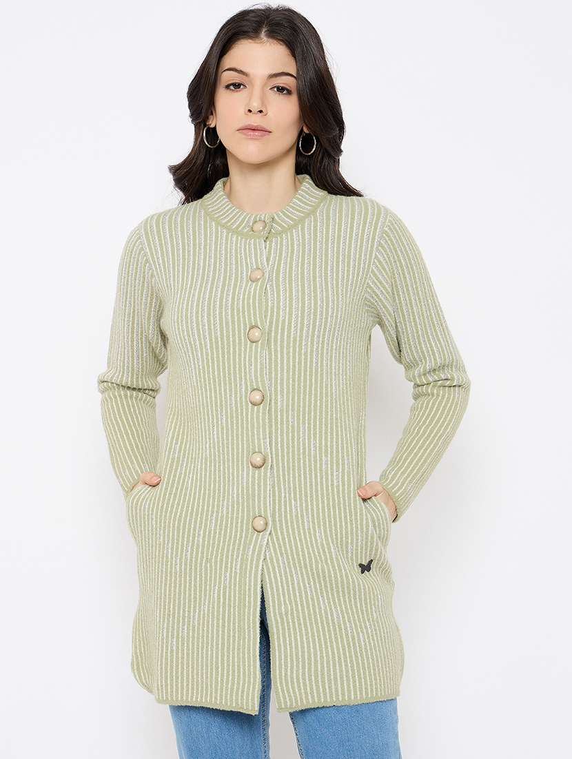 women self designed long sleeves cardigan - 21686067 - Zoom Image - 0