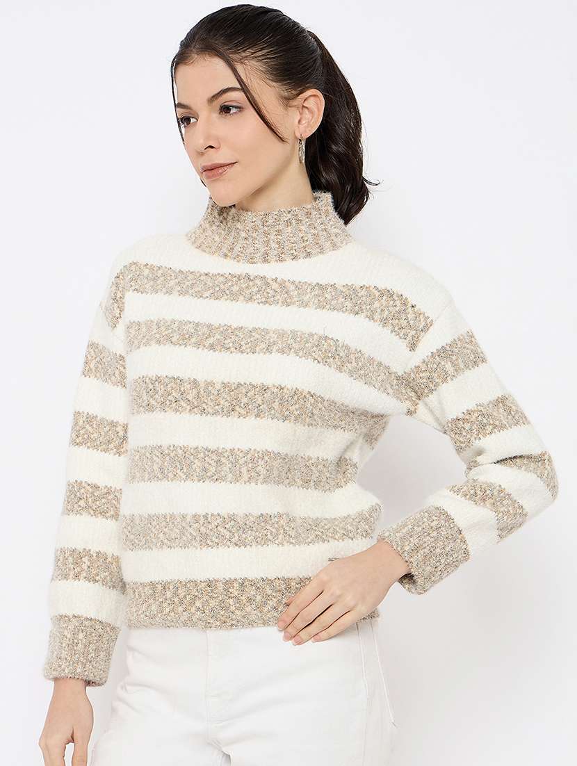 women self designed long sleeves pullover - 21686073 -  Standard Image - 1