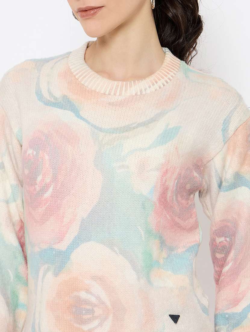 women self designed long sleeves pullover - 21686076 -  Standard Image - 4