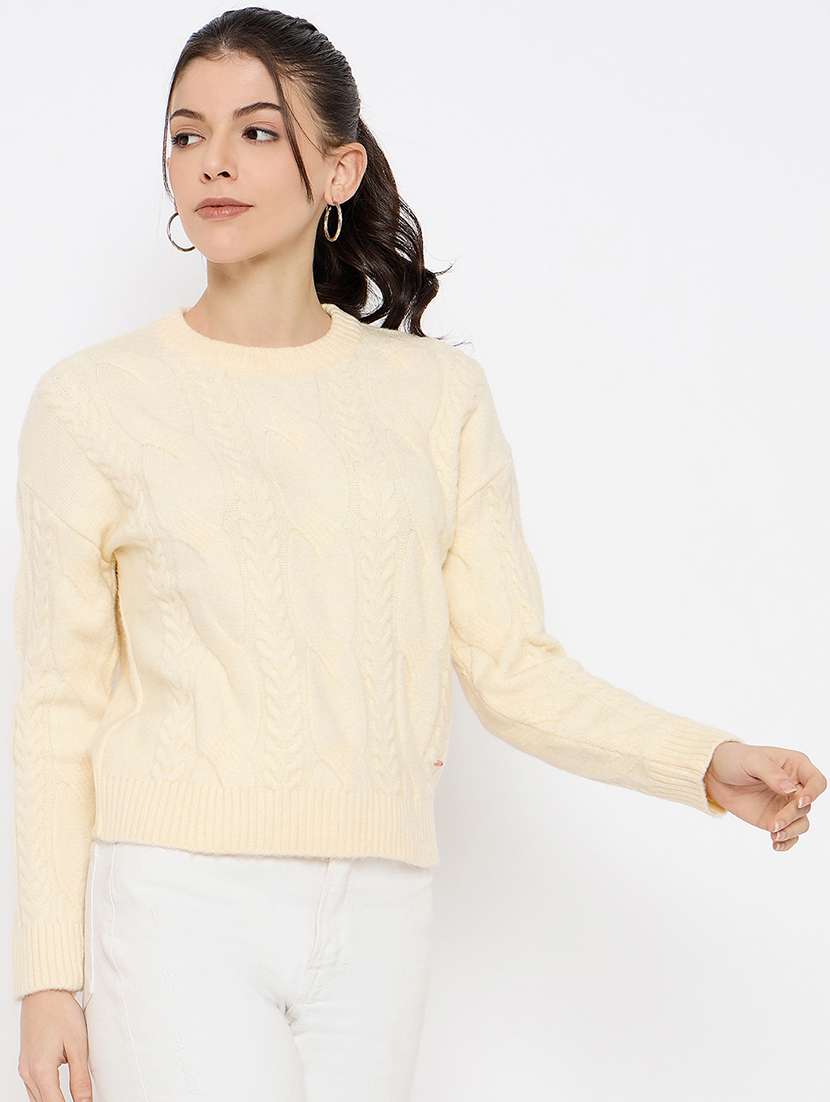 women self designed long sleeves cardigan - 21686078 -  Standard Image - 1