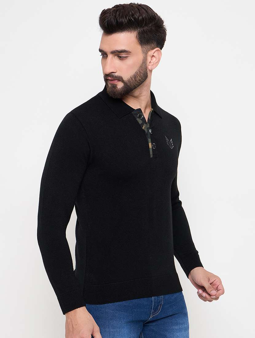 men long sleeves plain pullover - 21686316 -  Standard Image - 1