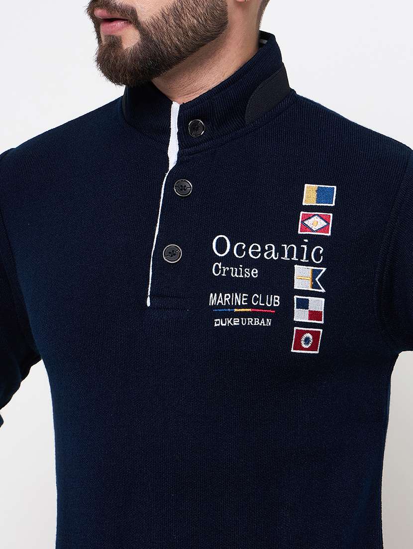 men long sleeves plain pullover - 21686318 - Standard Image - 4