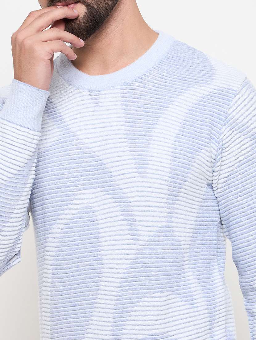 men long sleeves printed pullover - 21686319 -  Standard Image - 4