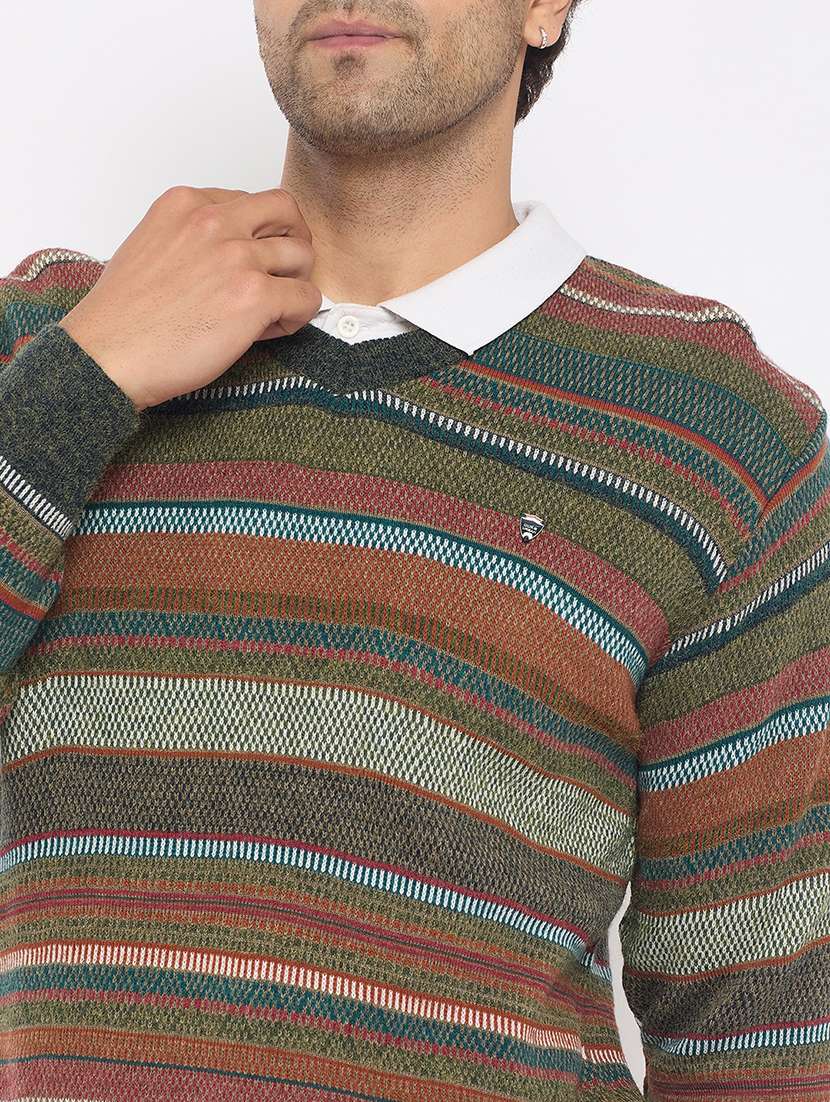 men self designed long sleeves pullover - 21686353 -  Standard Image - 4