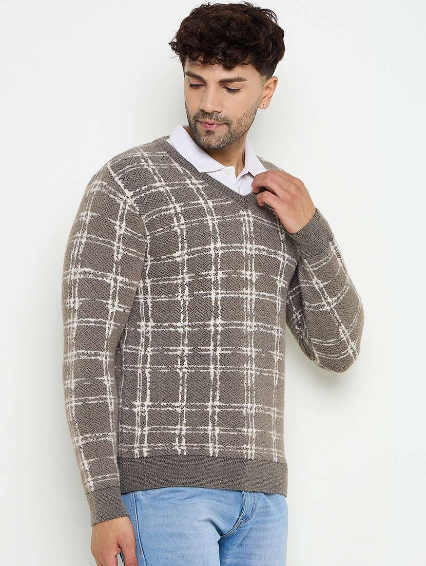 men self designed long sleeves pullover - 21686360 -  Standard Image - 1