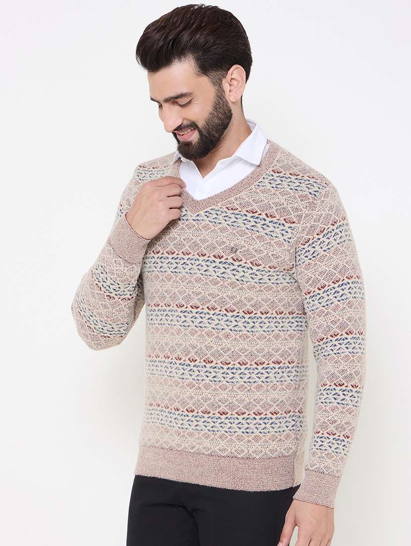 men self designed long sleeves pullover - 21686362 -  Standard Image - 1