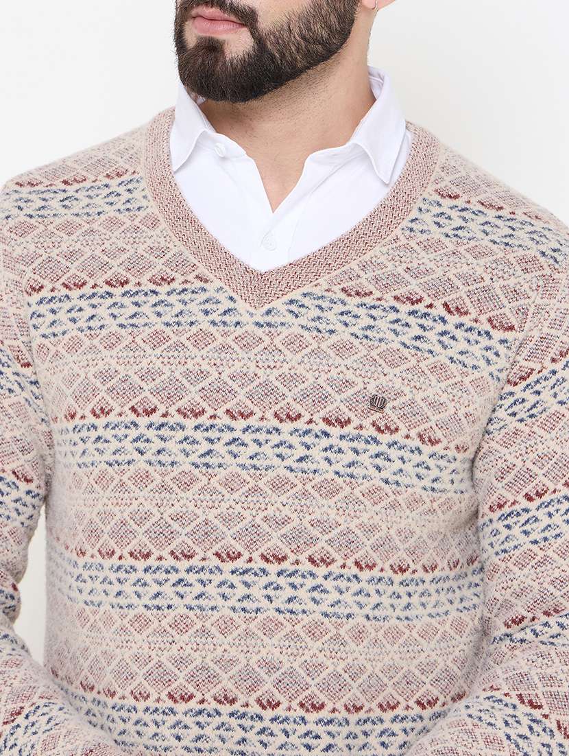 men self designed long sleeves pullover - 21686362 -  Standard Image - 4