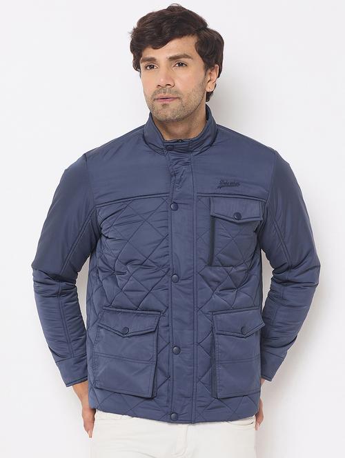 men long sleeves solid puffer jacket - 21686405 - Standard Image - 0