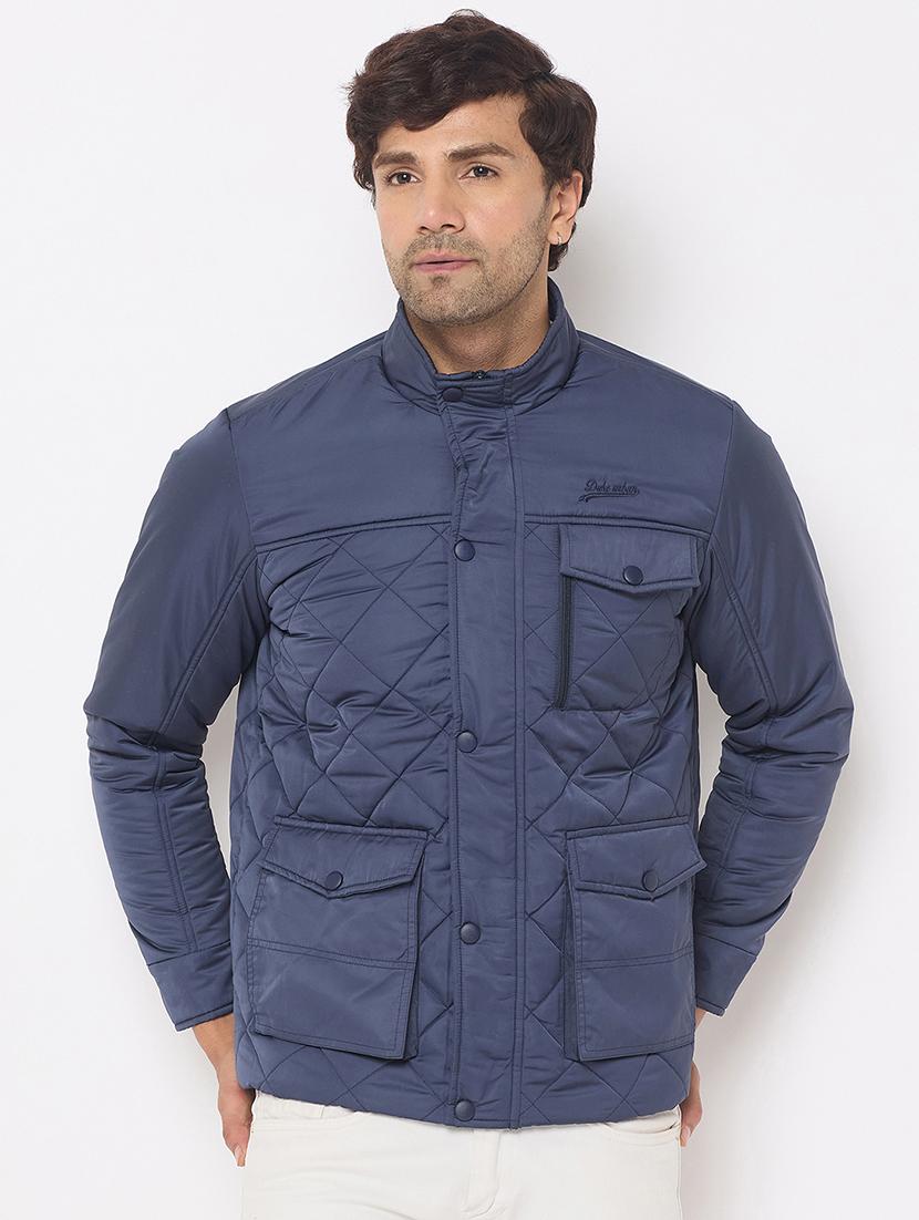 men long sleeves solid puffer jacket - 21686405 - Zoom Image - 0