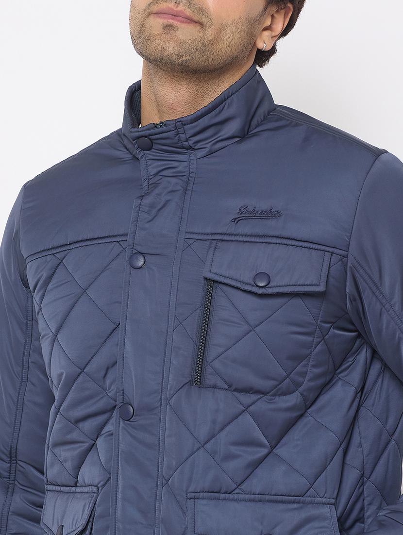 men long sleeves solid puffer jacket - 21686405 - Standard Image - 4