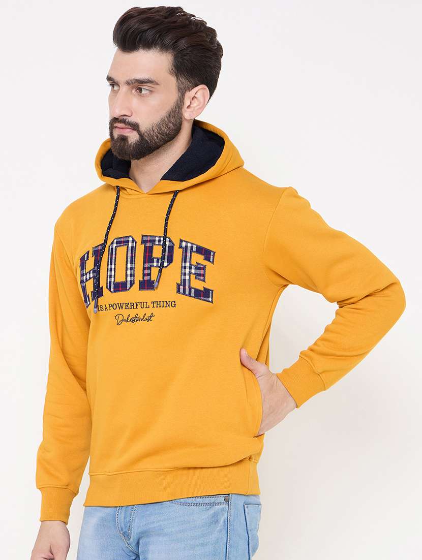 men long sleeves chest print sweatshirt - 21686408 -  Standard Image - 1