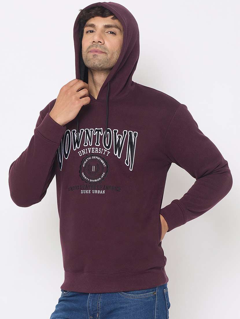 men long sleeves chest print sweatshirt - 21686427 -  Standard Image - 1