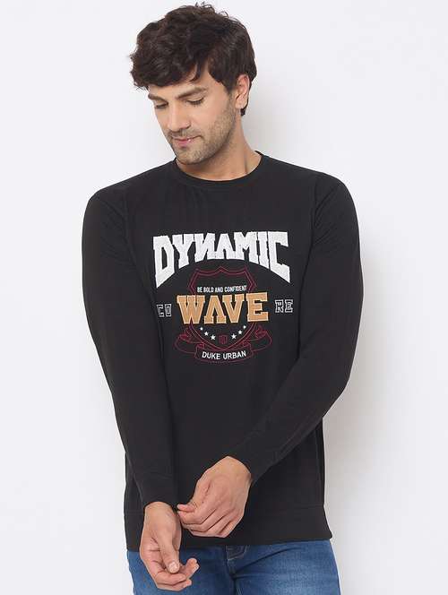 men long sleeves front print sweatshirt - 21686429 -  Standard Image - 0