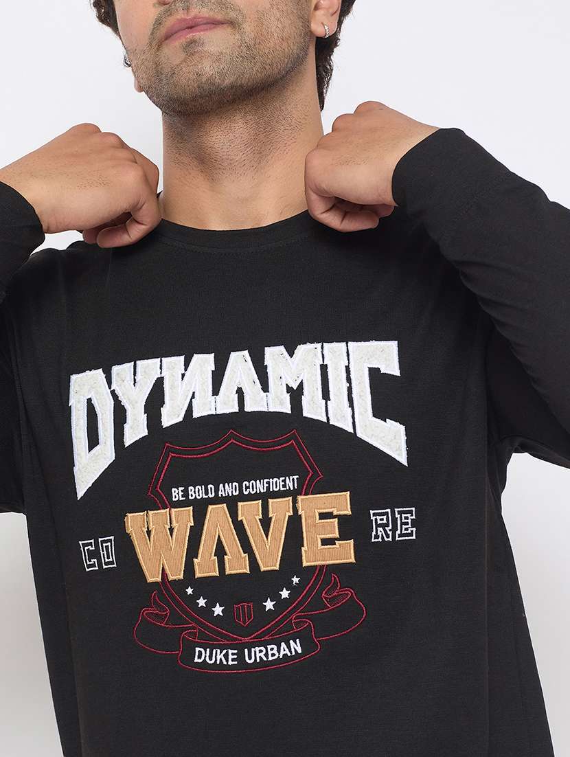 men long sleeves front print sweatshirt - 21686429 - Standard Image - 4