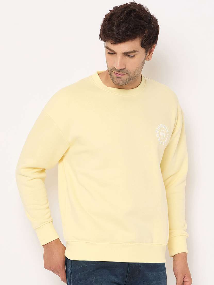 men long sleeves front & back print sweatshirt - 21686430 -  Standard Image - 1